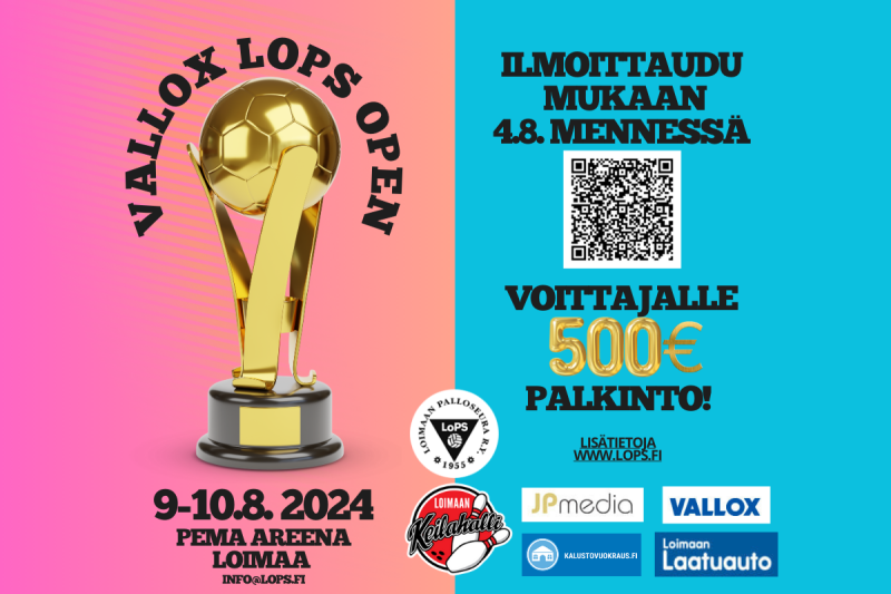 LOPS OPEN 2024 Ilmoittautuminen 